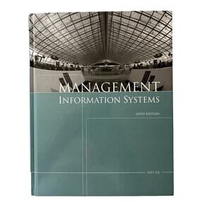 Management Information Systems MIS Effy Oz New Hardback Book With CD